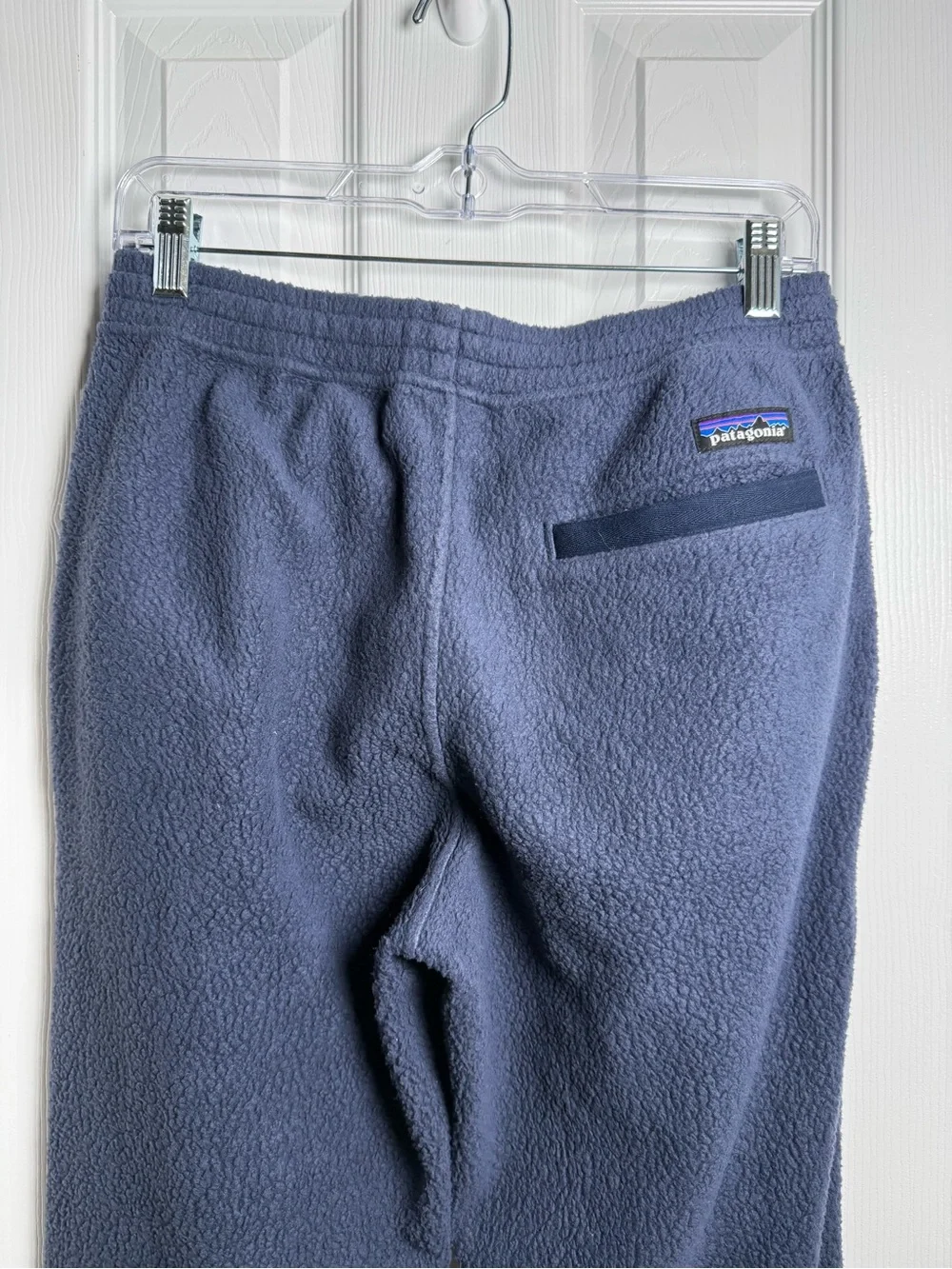 Patagonia Shearling Nena Joggers Fleece Sweatpants Mens S Blue Drawstring Comfy